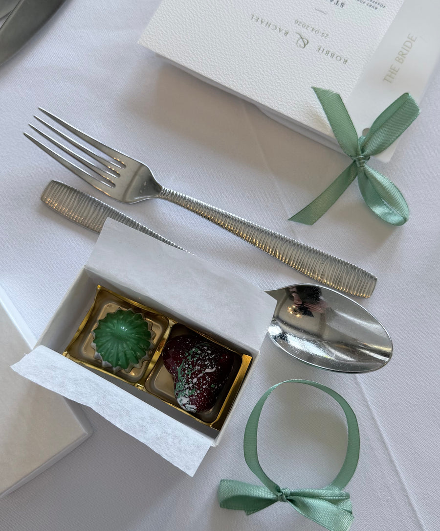 Beautifully presented wedding favours
